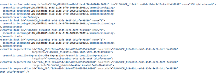 Sequence flow with condition