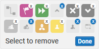 Remove icons